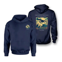 Thumbnail for VINTAGE G4479 - The Harvest Moon Mail - Double-Side Hoodie design on navyblue double side