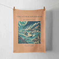 Thumbnail for VINTAGE G4074 - The Storm Diversion - Designed Towels design on orange