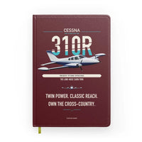 Thumbnail for Cessna 310R design on dark red notebook