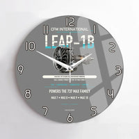 Thumbnail for CFM LEAP-1B design on gray no frame wall clock