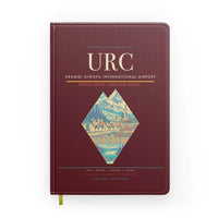 Thumbnail for Urumqi Diwopu International Airport (URC) design on dark red notebook