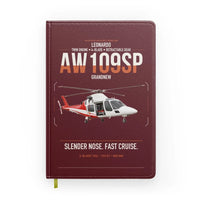 Thumbnail for Leonardo AW109SP GrandNew design on dark red notebook
