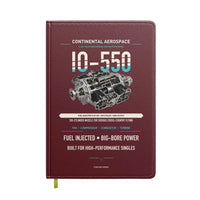 Thumbnail for IO-550 design on dark red notebook
