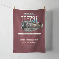 Thumbnail for TFE731 design on dark red towel
