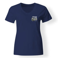 Thumbnail for Boeing 777 & GE90 Engine Designed V-Neck T-Shirts - view 12