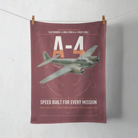 Thumbnail for Junkers Ju 88A-4 design on dark red towel