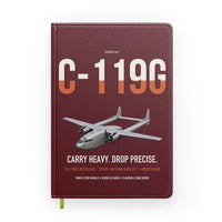 Thumbnail for C-119G Flying Boxcar design on dark red notebook