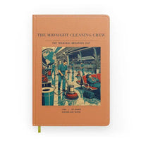 Thumbnail for VINTAGE G4378 - The Midnight Cleaning Crew - Designed Notebooks design on orange