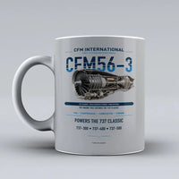 Thumbnail for Mug design on light gray cfm56 3