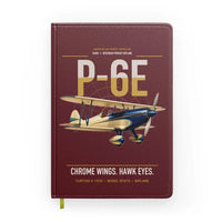 Thumbnail for Curtiss P-6E Hawk design on dark red notebook
