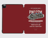 Thumbnail for PW127M design on dark red ipad tablet case