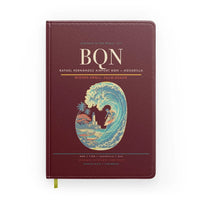 Thumbnail for Rafael Hernández Airport (BQN) design on dark red notebook