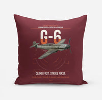 Thumbnail for Messerschmitt Bf 109G-6 design on dark red pillow