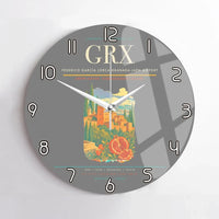 Thumbnail for Federico García Lorca Granada-Jaén Airport (GRX) design on gray no frame wall clock