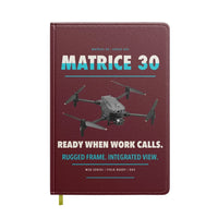 Thumbnail for DJI Matrice 30 design on dark red notebook