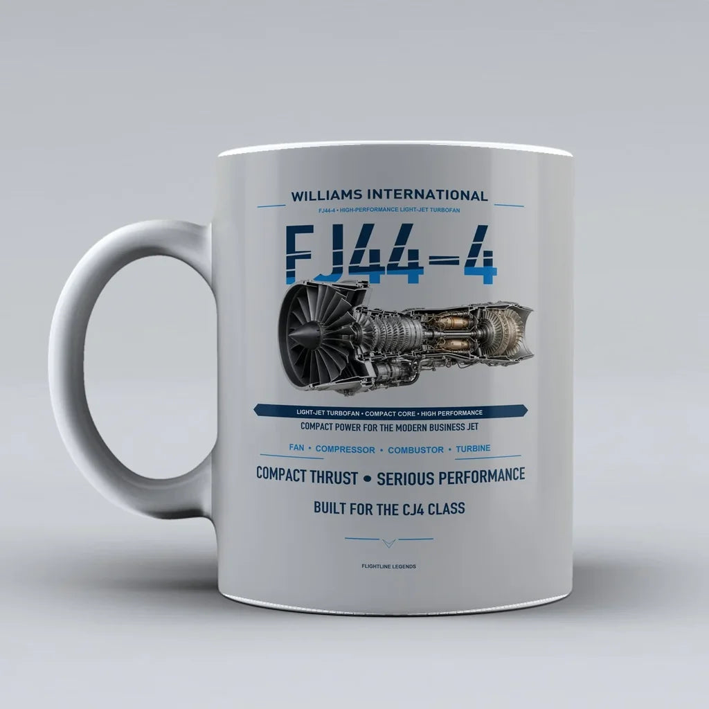 Mug design on light gray fj44 4