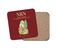 Thumbnail for Weeze Airport (NRN) design on dark red 1 piece coaster