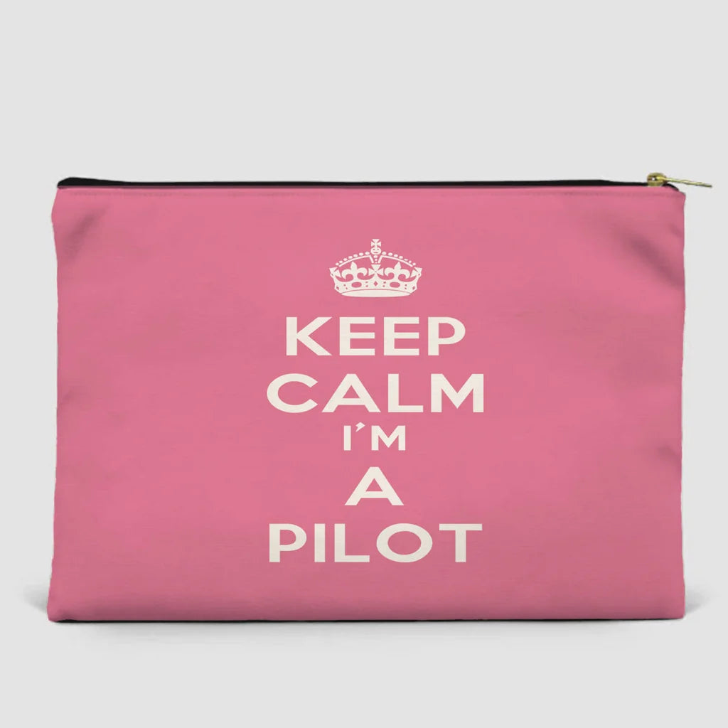 Keep Calm I'm A Pilot Zipper Pouch - view 12