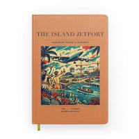 Thumbnail for VINTAGE G4118 - The Island Jetport - Designed Notebooks design on orange