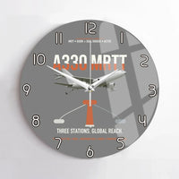 Thumbnail for Airbus A330 MRTT design on gray no frame wall clock