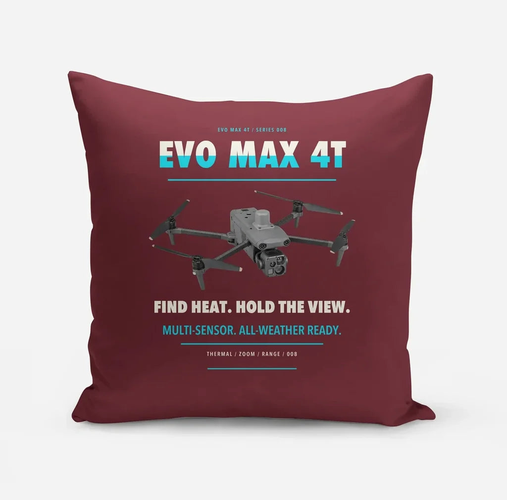 Autel EVO Max 4T design on dark red pillow