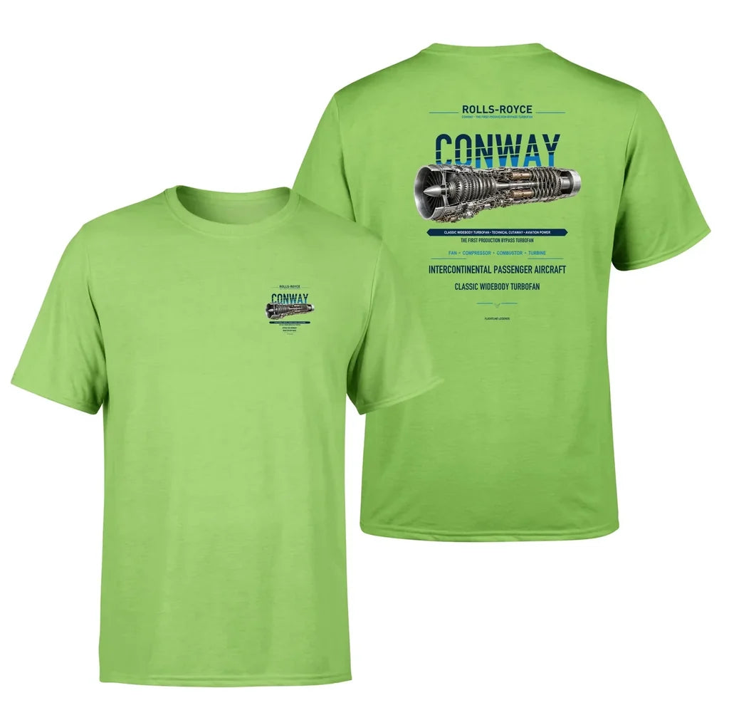 CONWAY design on light green t shirt
