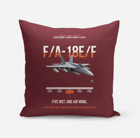 Thumbnail for F A-18E F Buddy Tanker design on dark red pillow