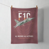 Thumbnail for Dassault Mirage F1C design on dark red towel
