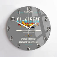Thumbnail for Canadair CL-415EAF design on gray no frame wall clock