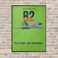 Thumbnail for Avro Vulcan B2 vertical canvas print - framed - light green background