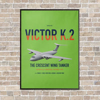Thumbnail for Handley Page Victor K.2 vertical canvas print - framed - light green background