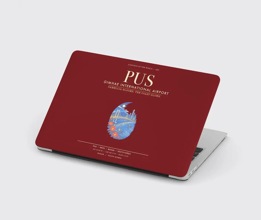 Gimhae International Airport Busan PUS - Dark Red
