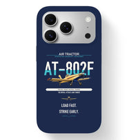 Thumbnail for Air Tractor AT-802F design on navy blue magsafe iphone case, for iPhone 17 Pro