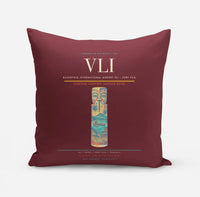 Thumbnail for Bauerfield International Airport (VLI) design on dark red pillow