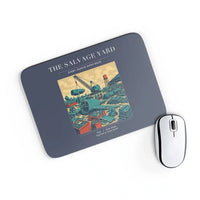 Thumbnail for VINTAGE G4509 - The Salvage Yard - Designed Mouse Pads design on navyblue rectangle