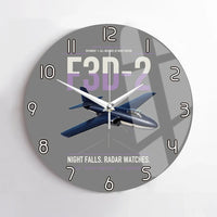 Thumbnail for F3D-2 Skyknight design on gray no frame wall clock