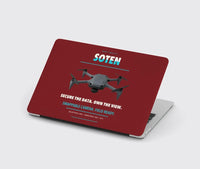 Thumbnail for ACSL SOTEN design on dark red MacBook case
