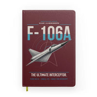 Thumbnail for F-106A Delta Dart design on dark red notebook