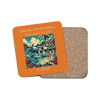 Thumbnail for The Island Postbag - Designed Coasters design on orange 1-piece