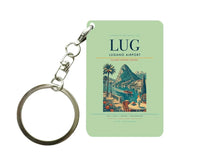 Thumbnail for Lugano Airport (LUG) design on light green key chain