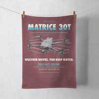 Thumbnail for DJI Matrice 30T design on dark red towel