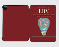 Thumbnail for Leon-Mba International Airport (LBV) design on dark red ipad tablet case