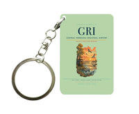 Thumbnail for Central Nebraska Regional Airport (GRI) design on light green key chain