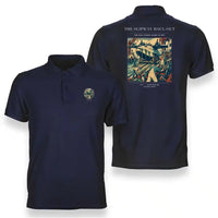 Thumbnail for VINTAGE G4440 - The Slipway Haul-Out - Double-Side Polo T-Shirt design on navyblue