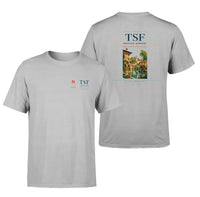 Thumbnail for Treviso Airport (TSF) design printed on light gray double-side t-shirt