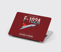 Thumbnail for F-102A Delta Dagger design on dark red MacBook case