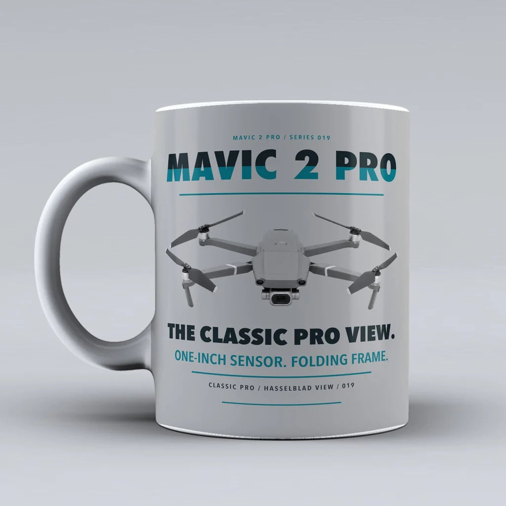 Mavic 2 Pro Mug design on light gray dji