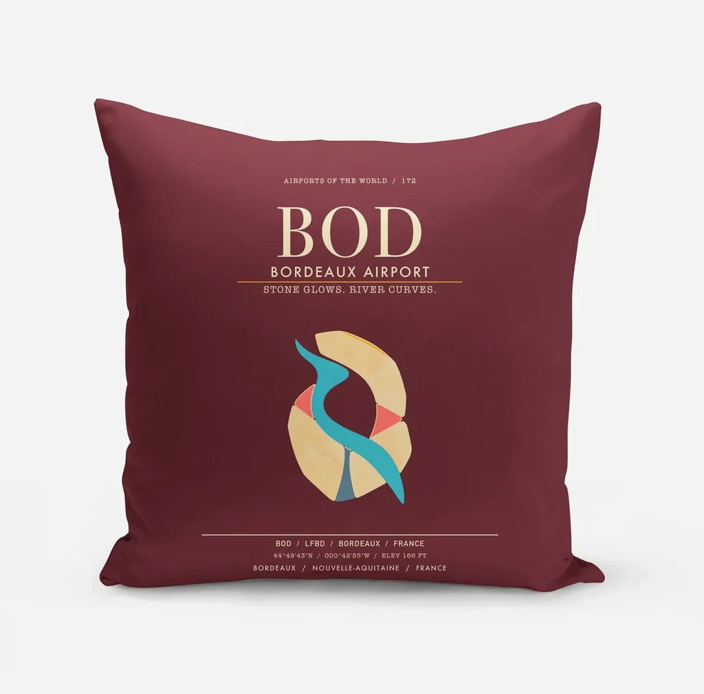 Bordeaux Airport BOD - Dark Red