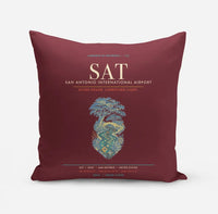 Thumbnail for San Antonio International Airport SAT - Dark Red