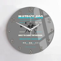 Thumbnail for DJI Matrice 400 design on gray no frame wall clock
